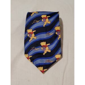 Disney Winnie the Pooh Mens Tie 59" x 4" Novelty Character Polyester Korea